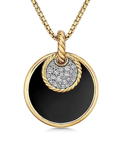 Elements Convertible Pendant Necklace in 18K Yellow Gold