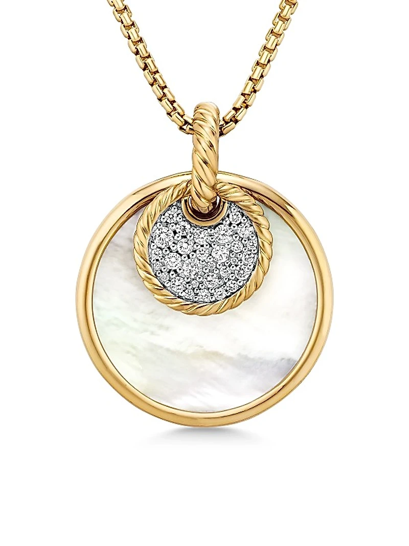 Elements Convertible Pendant Necklace in 18K Yellow Gold