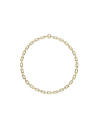 Pavé Chain Necklace in 18K Yellow Gold