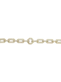 Pavé Chain Necklace in 18K Yellow Gold