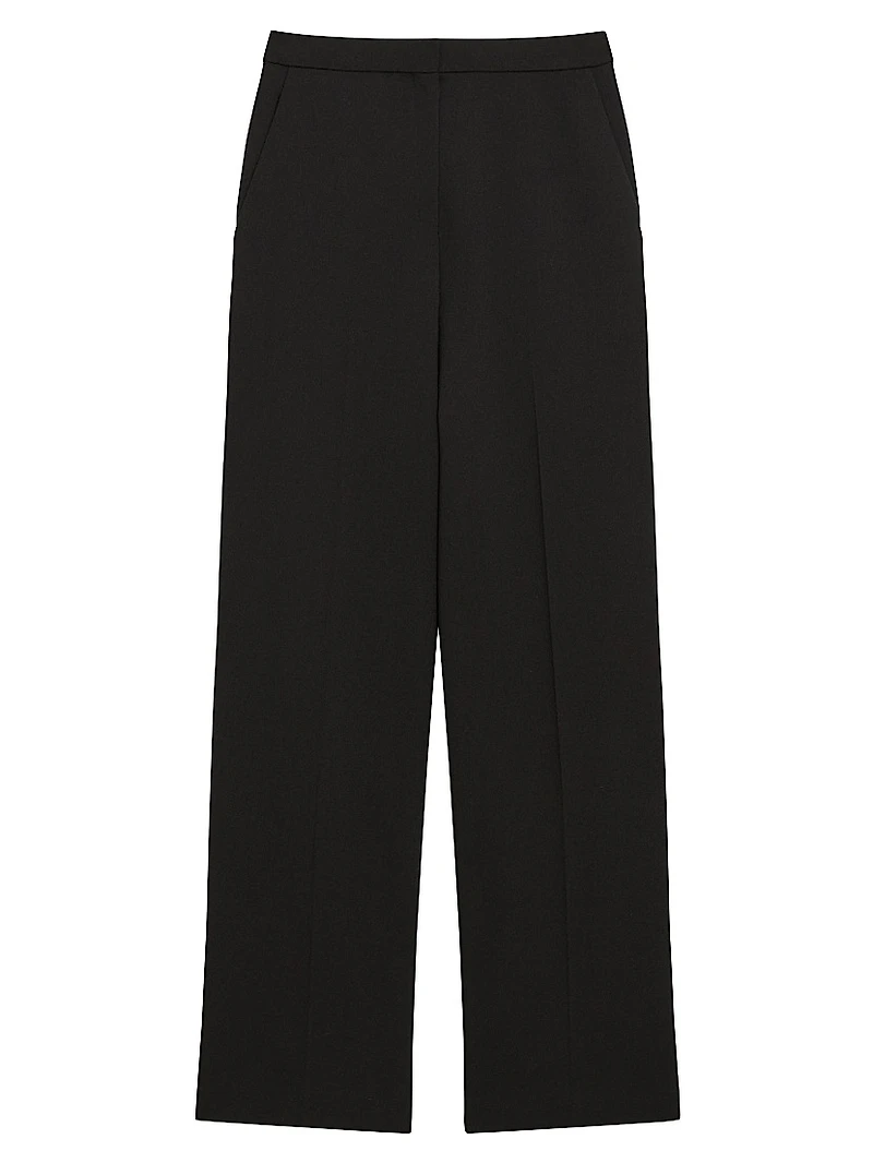 Tailored Straight-Leg Pants