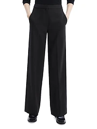 Tailored Straight-Leg Pants