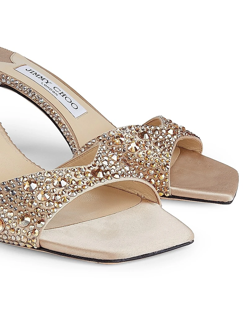 Skye 70MM Crystal-Embellished Sandals