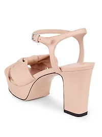Heloise 80MM Leather Platform Sandals