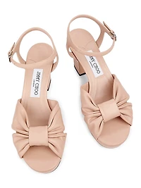 Heloise 80MM Leather Platform Sandals