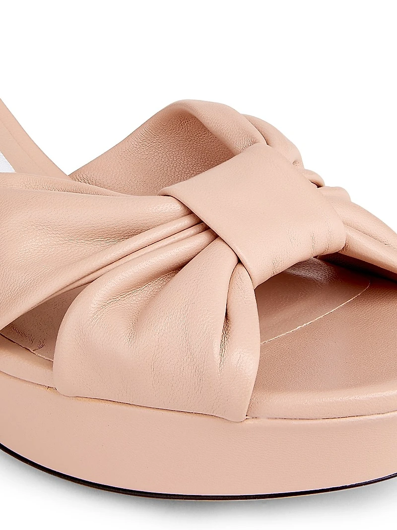 Heloise 80MM Leather Platform Sandals