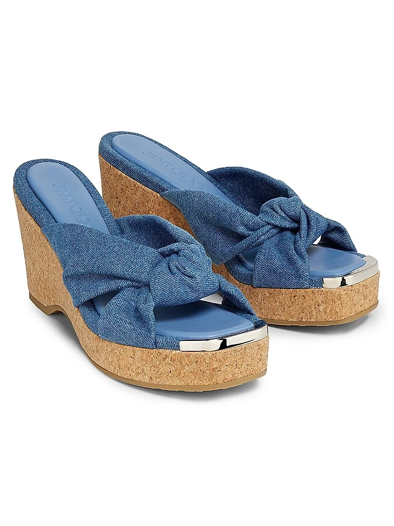 Avenue 110MM Denim Wedge Sandals