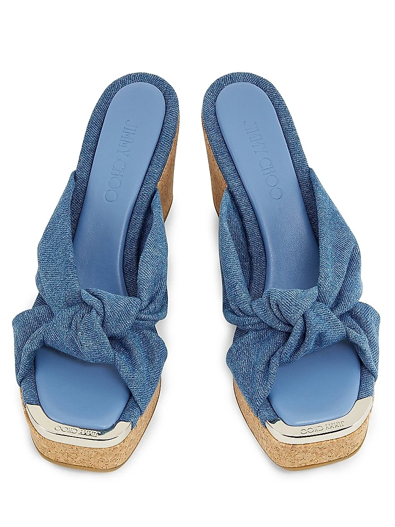 Avenue 110MM Denim Wedge Sandals