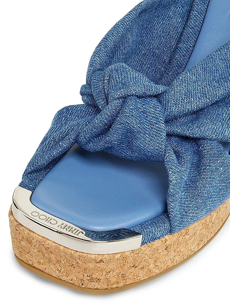 Avenue 110MM Denim Wedge Sandals