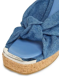 Avenue 110MM Denim Wedge Sandals