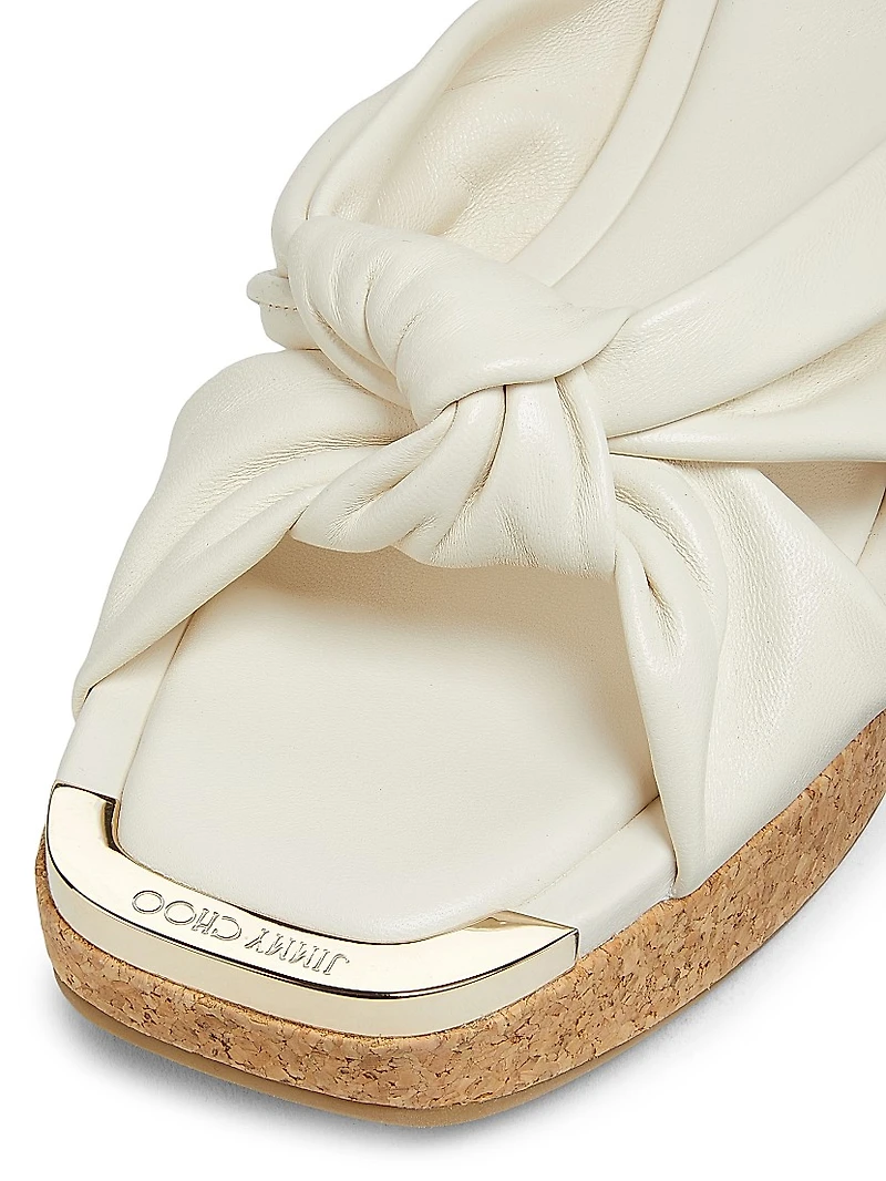 Avenue 110 50MM Leather Wedge Sandals