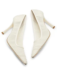 Lotta 100MM Ruched Tulle Pumps