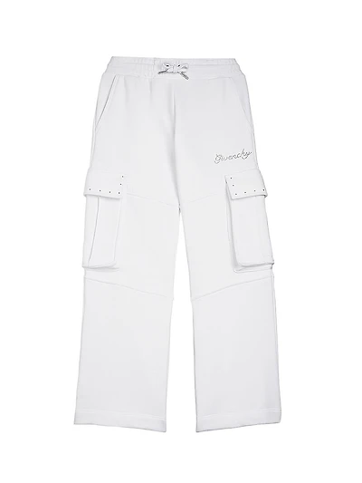 Little Girl's & Rhinestone Fleece Trousers