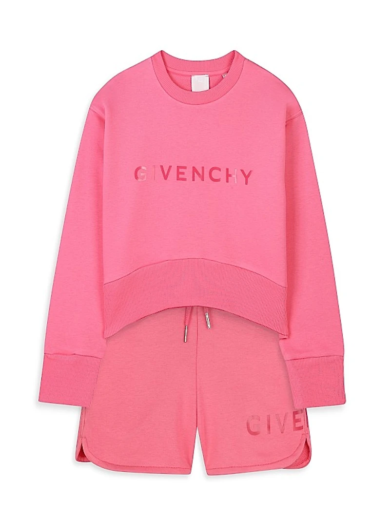Little Girl's & Girls Logo Shorts