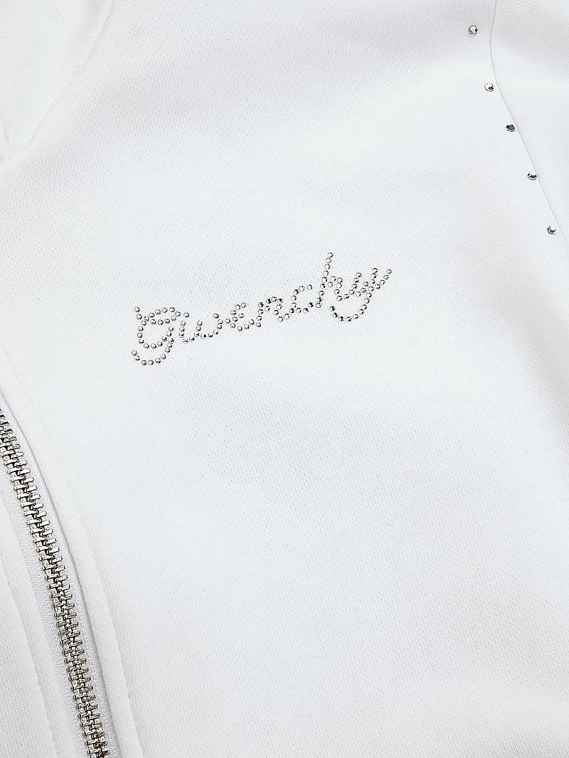 Little Girl's & Rhinestone Fleece Hoodie