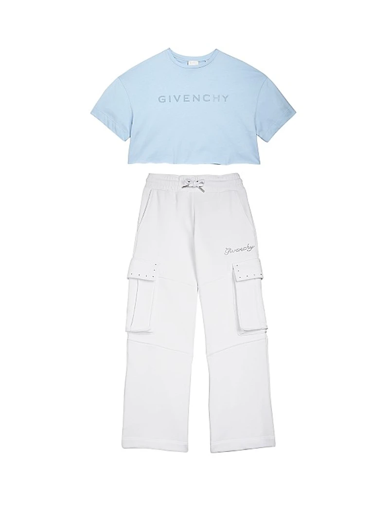 Little Girl's & Girl's Cropped Logo T-Shirt