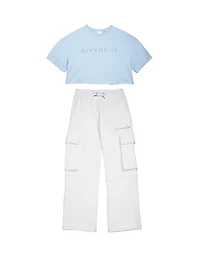 Little Girl's & Girl's Cropped Logo T-Shirt