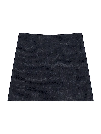 Woven High-Waist Miniskirt