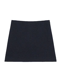 Woven High-Waist Miniskirt