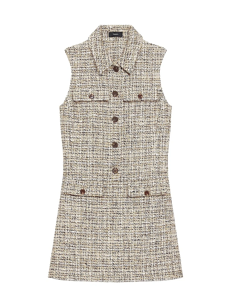 Tweed Sleeveless Minidress