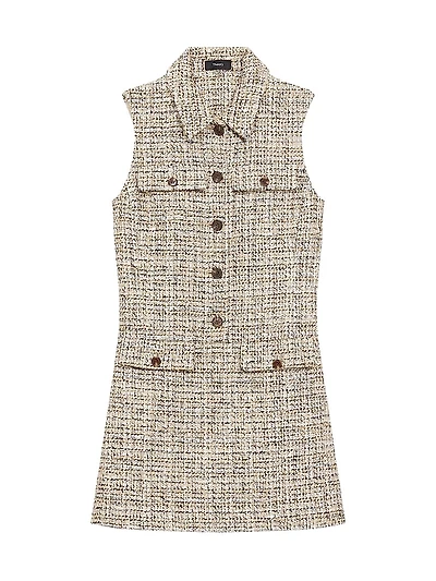 Tweed Sleeveless Minidress