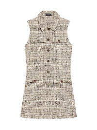 Tweed Sleeveless Minidress