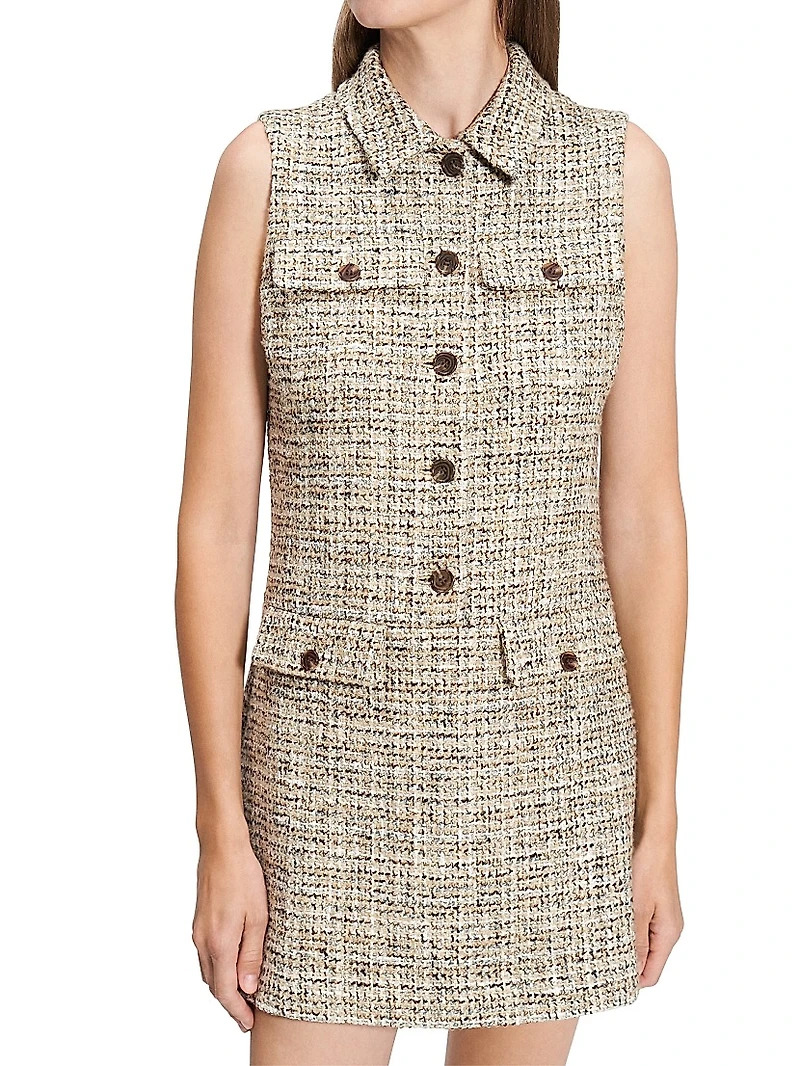 Tweed Sleeveless Minidress