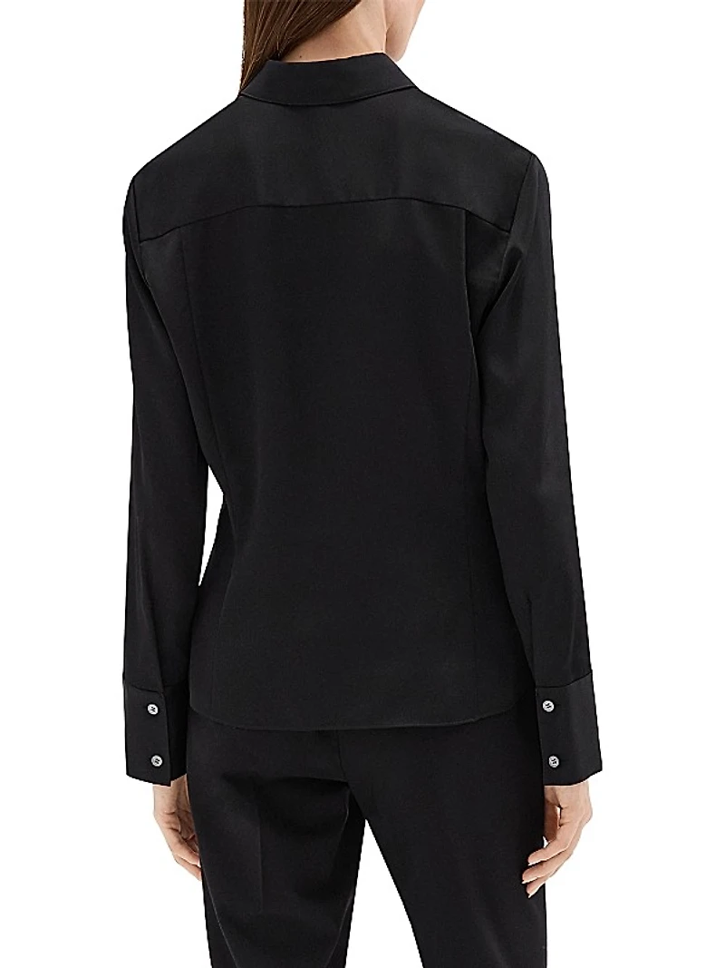 Satin Slim-Fit Shirt