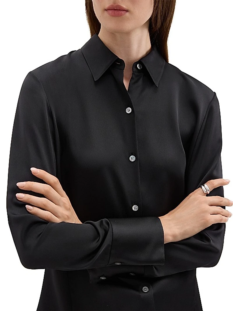 Satin Slim-Fit Shirt