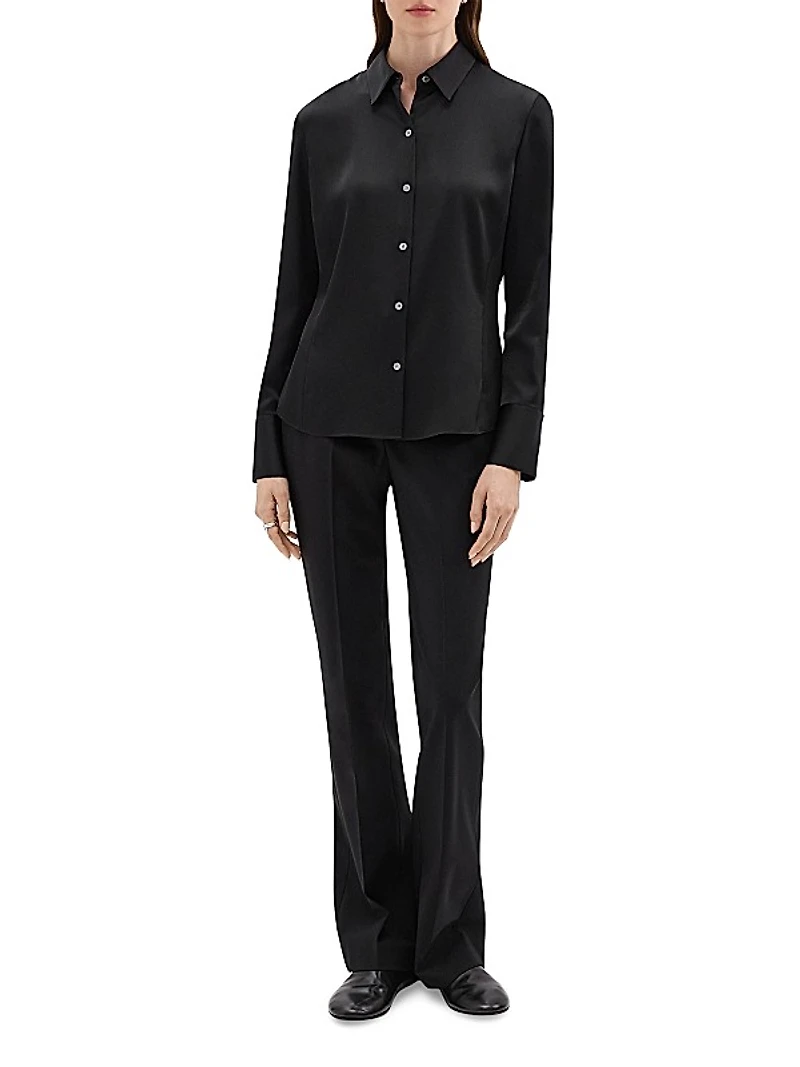 Satin Slim-Fit Shirt