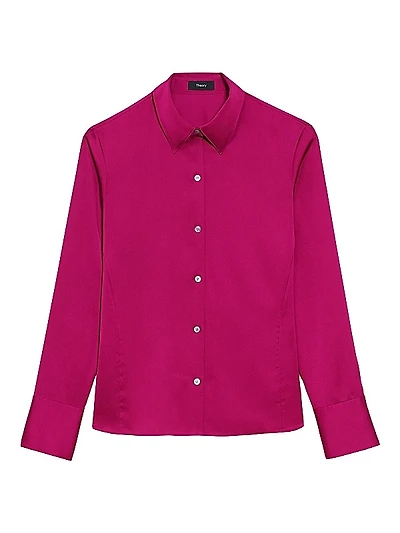 Satin Slim-Fit Shirt