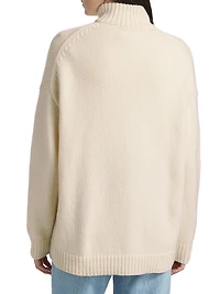 Wool-Cashmere Half-Zip Sweater