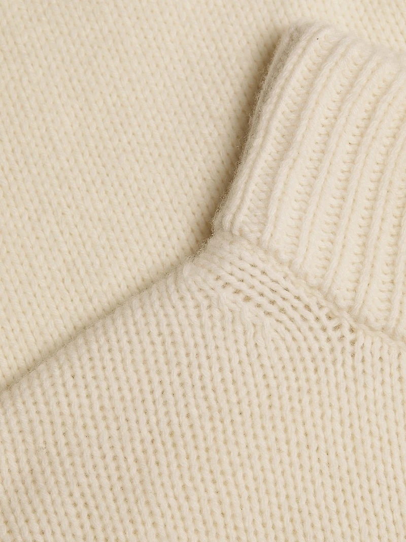 Wool-Cashmere Half-Zip Sweater