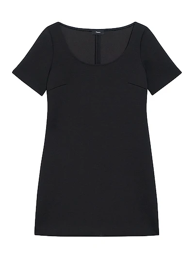 Scuba A-Line Minidress