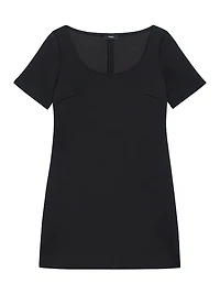 Scuba A-Line Minidress