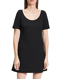 Scuba A-Line Minidress