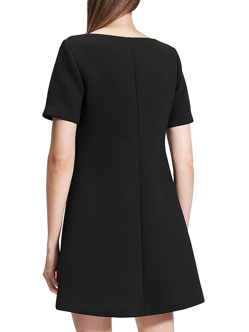 Scuba A-Line Minidress
