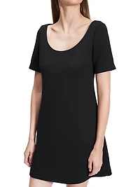 Scuba A-Line Minidress