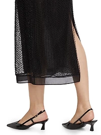 Beaded Georgette Slipdress