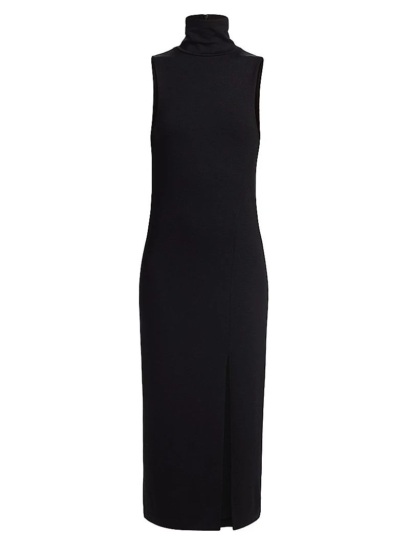 Sleeveless Turtleneck Dress
