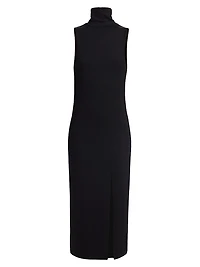 Sleeveless Turtleneck Dress