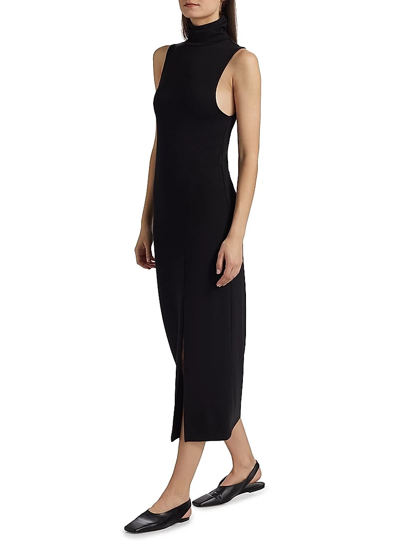 Sleeveless Turtleneck Dress