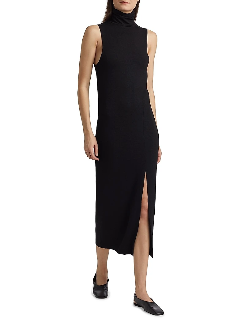 Sleeveless Turtleneck Dress