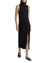 Sleeveless Turtleneck Dress