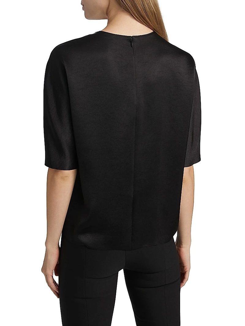 Fluid Satin Blouse