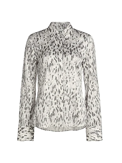 Onyx Printed Satin Shirt