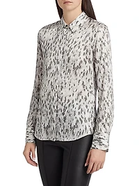 Onyx Printed Satin Shirt