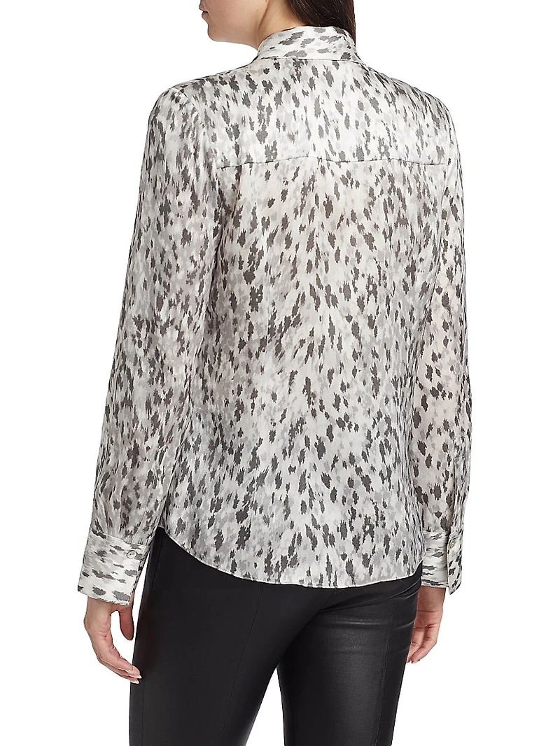 Onyx Printed Satin Shirt