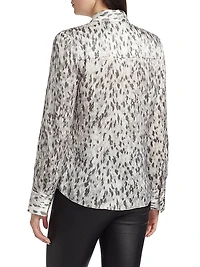 Onyx Printed Satin Shirt