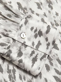 Onyx Printed Satin Shirt